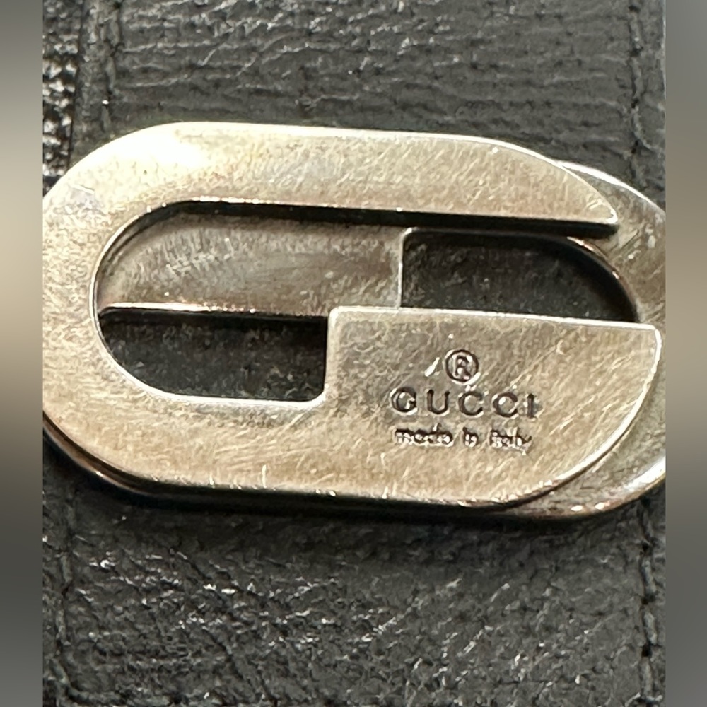 GUCCI - interlocking G Logo black and orange small wallet - Picture 5 of 15